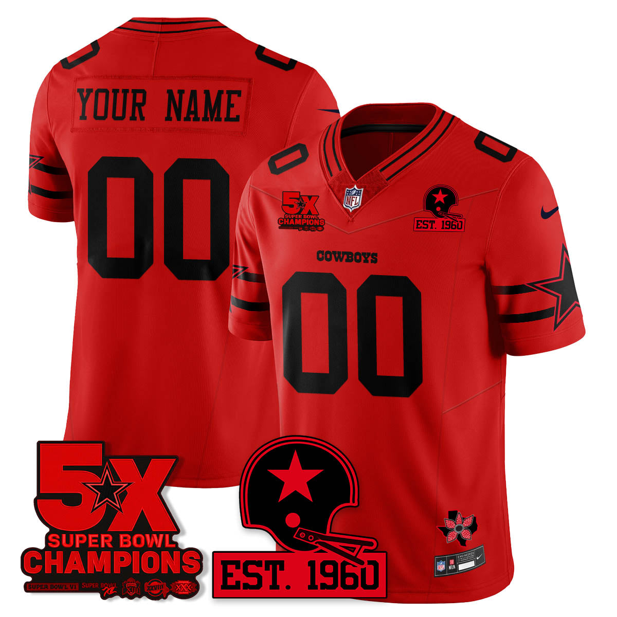 DAL 'Stranger Things Edition' Vapor Limited Jersey - All Stitched-DTD