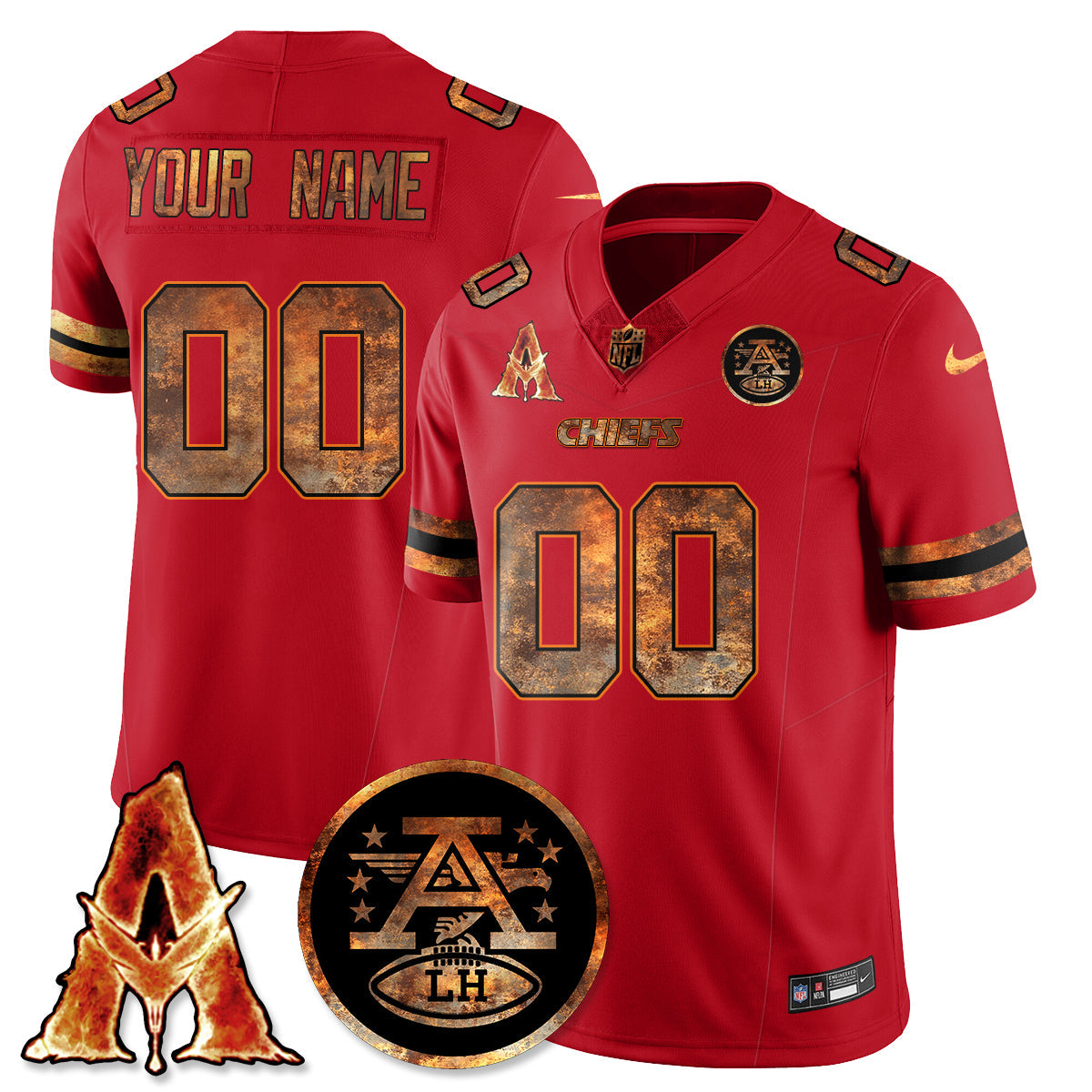 KC x Avatar 3 Fire and Ash Jersey V2 - Stitched-DTD