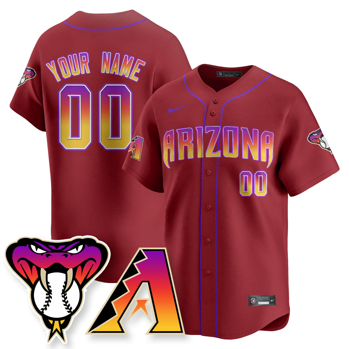 ARI 2025 City Connect Concept Custom Jersey - All Stitched-DTD