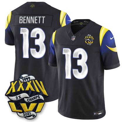 LAR 2-Time Champions Patch Vapor Limited Jersey - All Stitched-DTD