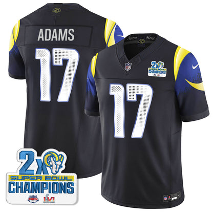 LAR 2-Time Champions Patch Vapor Limited Jersey - All Stitched 1-DTD
