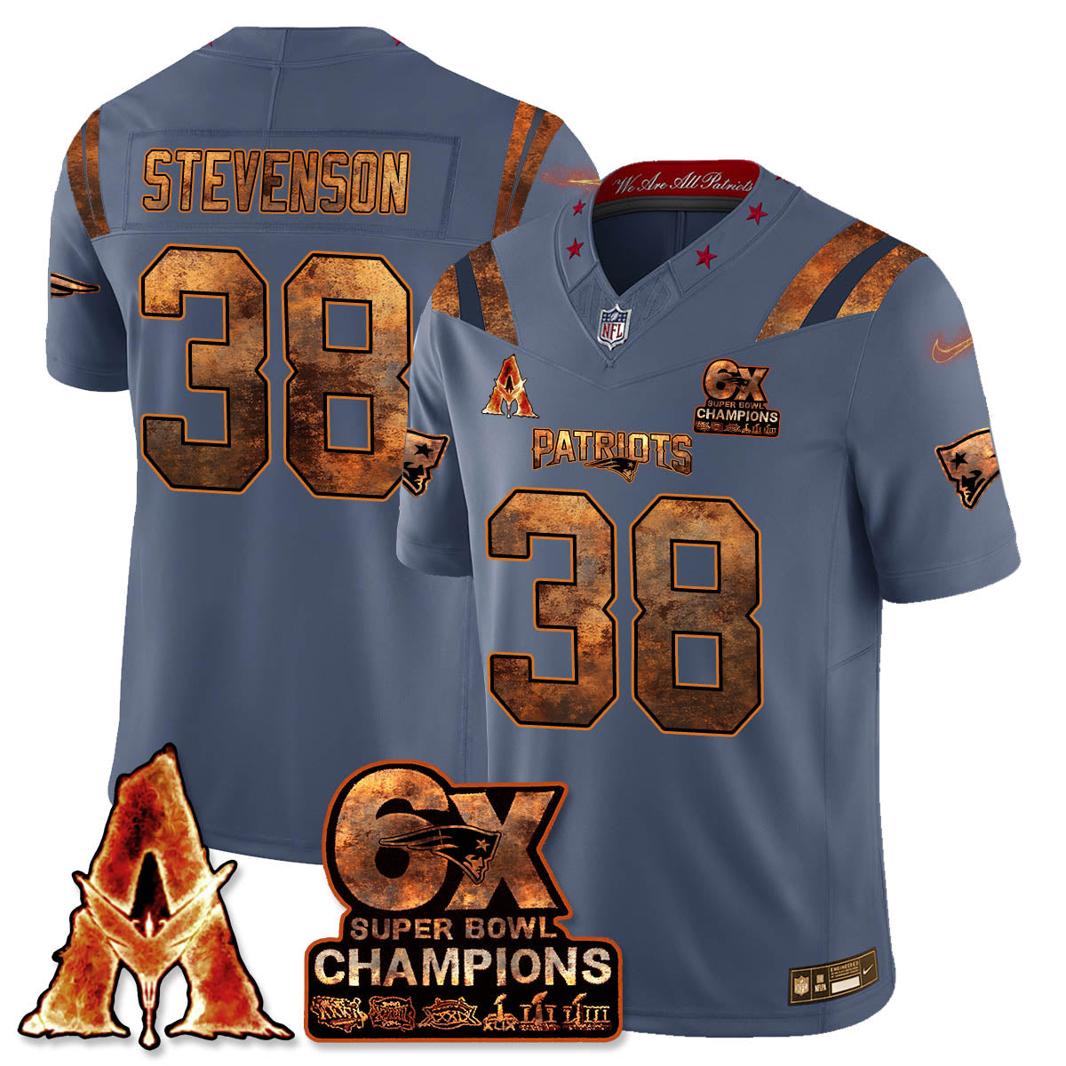 NE x Avatar 3 Fire and Ash Jersey V2 - Stitched