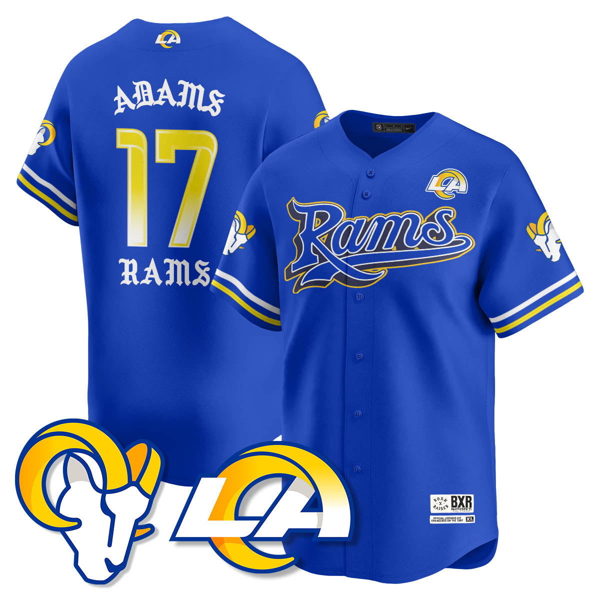LAR Born x Raised Baseball Jersey - All Stitched-DTD