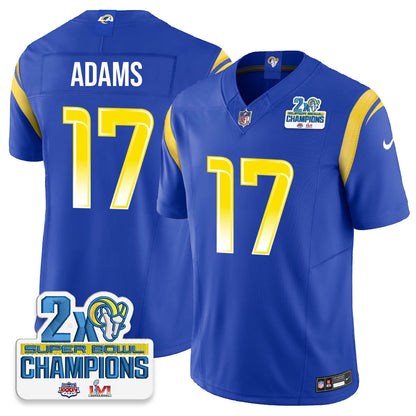 LAR 2-Time Champions Patch Vapor Limited Jersey - All Stitched 1-DTD