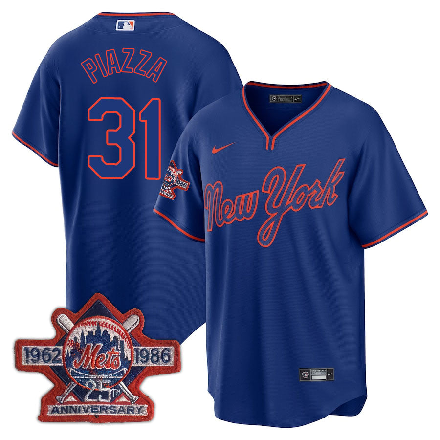 NYM Limited Jersey - 1986 Patch - All Stitched-DTD