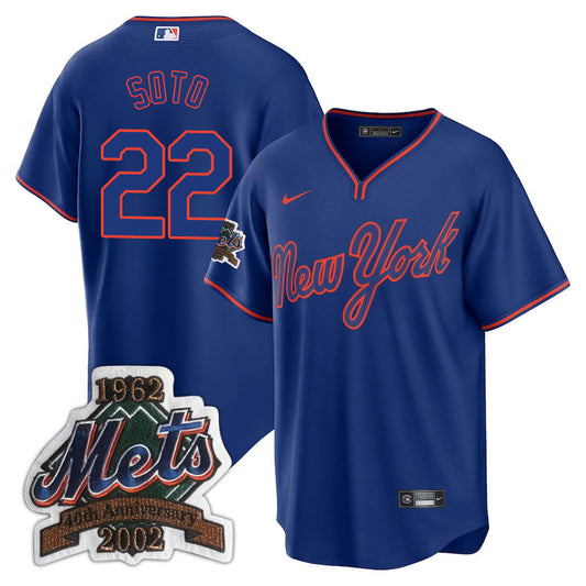 NYM Limited Jersey - 2002 Patch - All Stitched-DTD