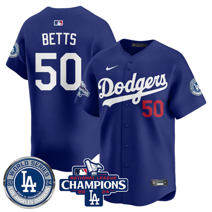 LAD World Series NL Champions Jersey - All Stitched-DTD