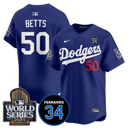 Dodgers Fernando Valenzuela Memorial Jersey - All Stitched-DTD
