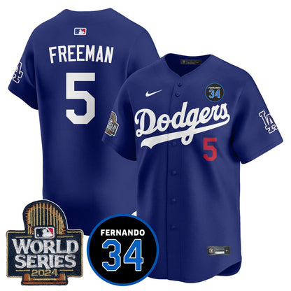 Dodgers Fernando Valenzuela Memorial Jersey - All Stitched-DTD