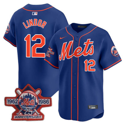 NYM Limited Jersey - 1986 Patch - All Stitched-DTD