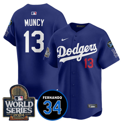 Dodgers Fernando Valenzuela Memorial Jersey - All Stitched-DTD