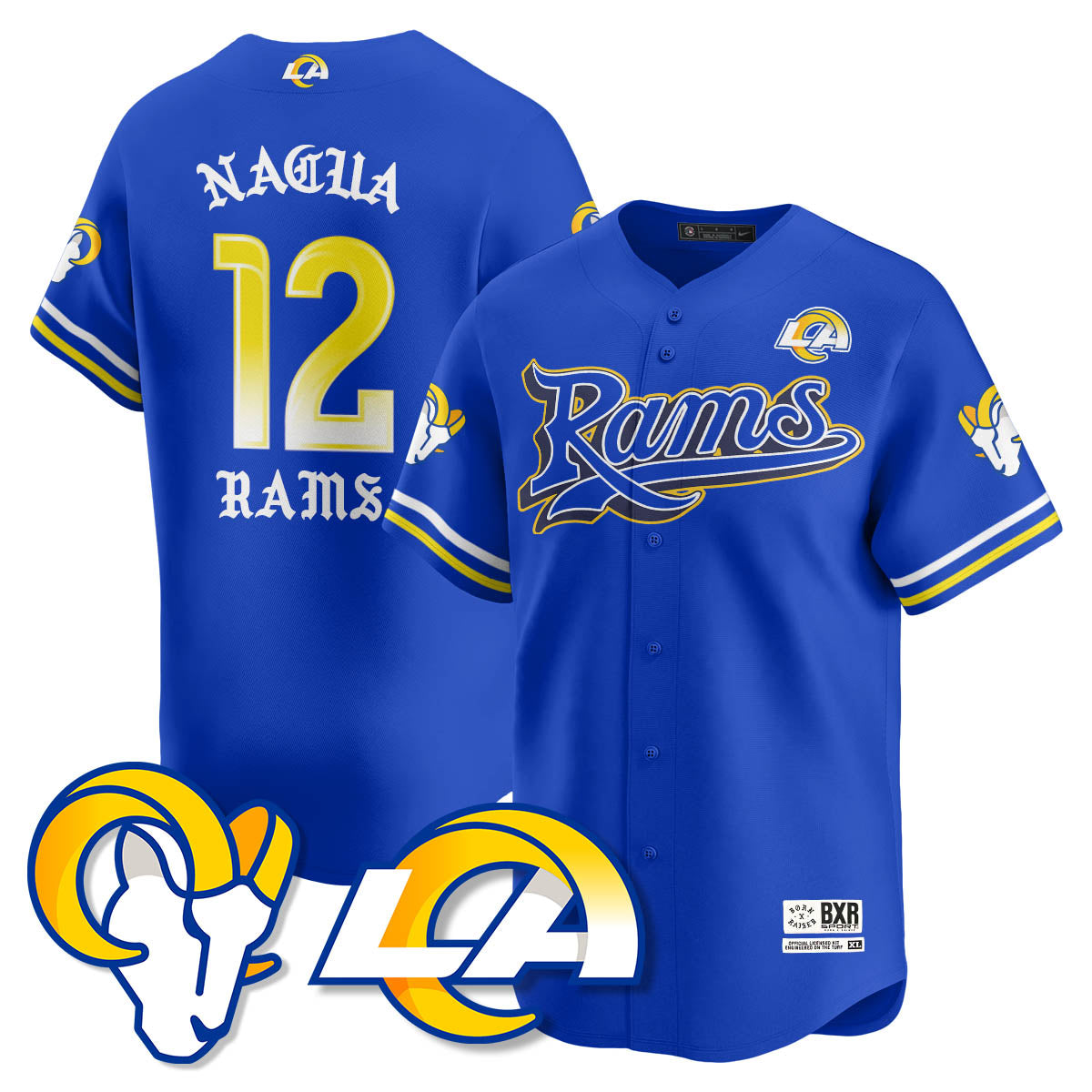 LAR Born x Raised Baseball Jersey - All Stitched-DTD