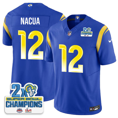 LAR 2-Time Champions Patch Vapor Limited Jersey - All Stitched 1-DTD
