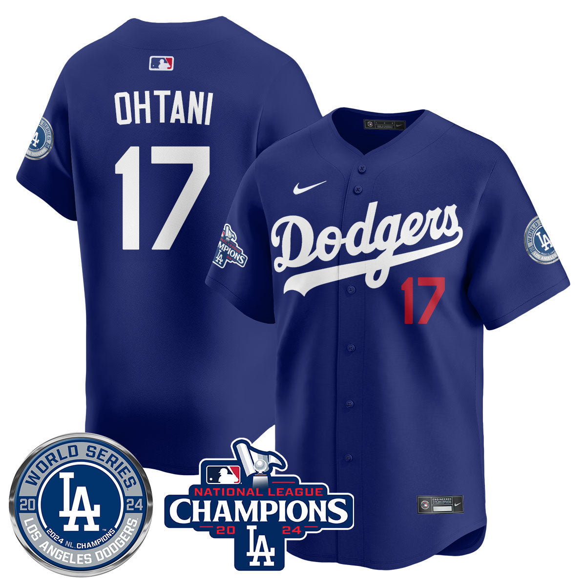 LAD World Series NL Champions Jersey - All Stitched-DTD