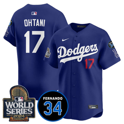 Dodgers Fernando Valenzuela Memorial Jersey - All Stitched-DTD