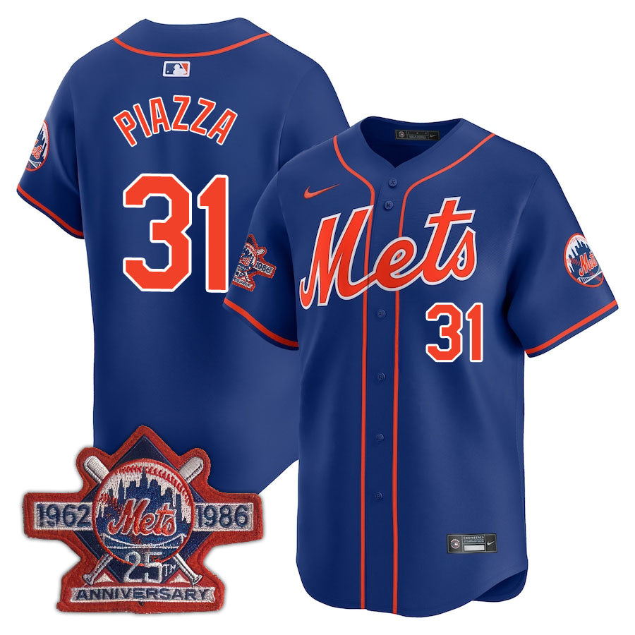 NYM Limited Jersey - 1986 Patch - All Stitched-DTD