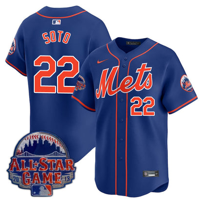 NYM Limited Jersey - 2013 Patch - All Stitched-DTD