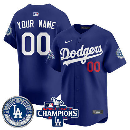LAD World Series NL Champions Custom Jersey - All Stitched-DTD