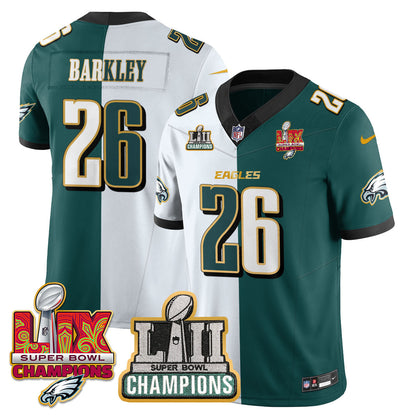 PHI LII-LIX Super Bowl Champions Vapor Limited Gold Jersey - All Stitched-DTD