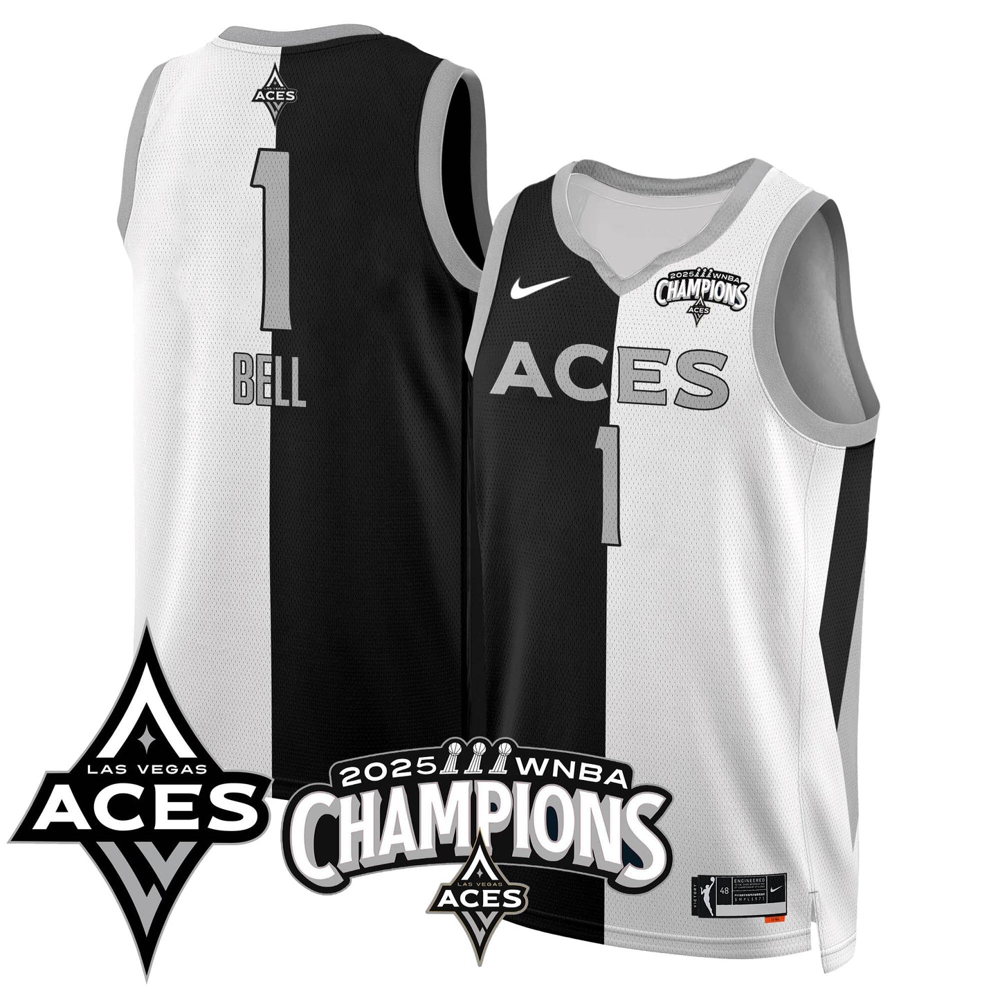 Las Vegas Aces 2025 WNBA Championship Jersey - All Stitched-DTD