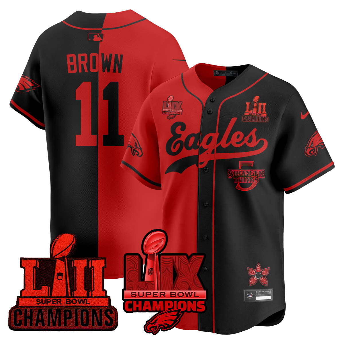PHI Stranger Things Vapor Limited Baseball Jersey - All Stitched-DTD