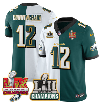 PHI LII-LIX Super Bowl Champions Vapor Limited Gold Jersey - All Stitched-DTD