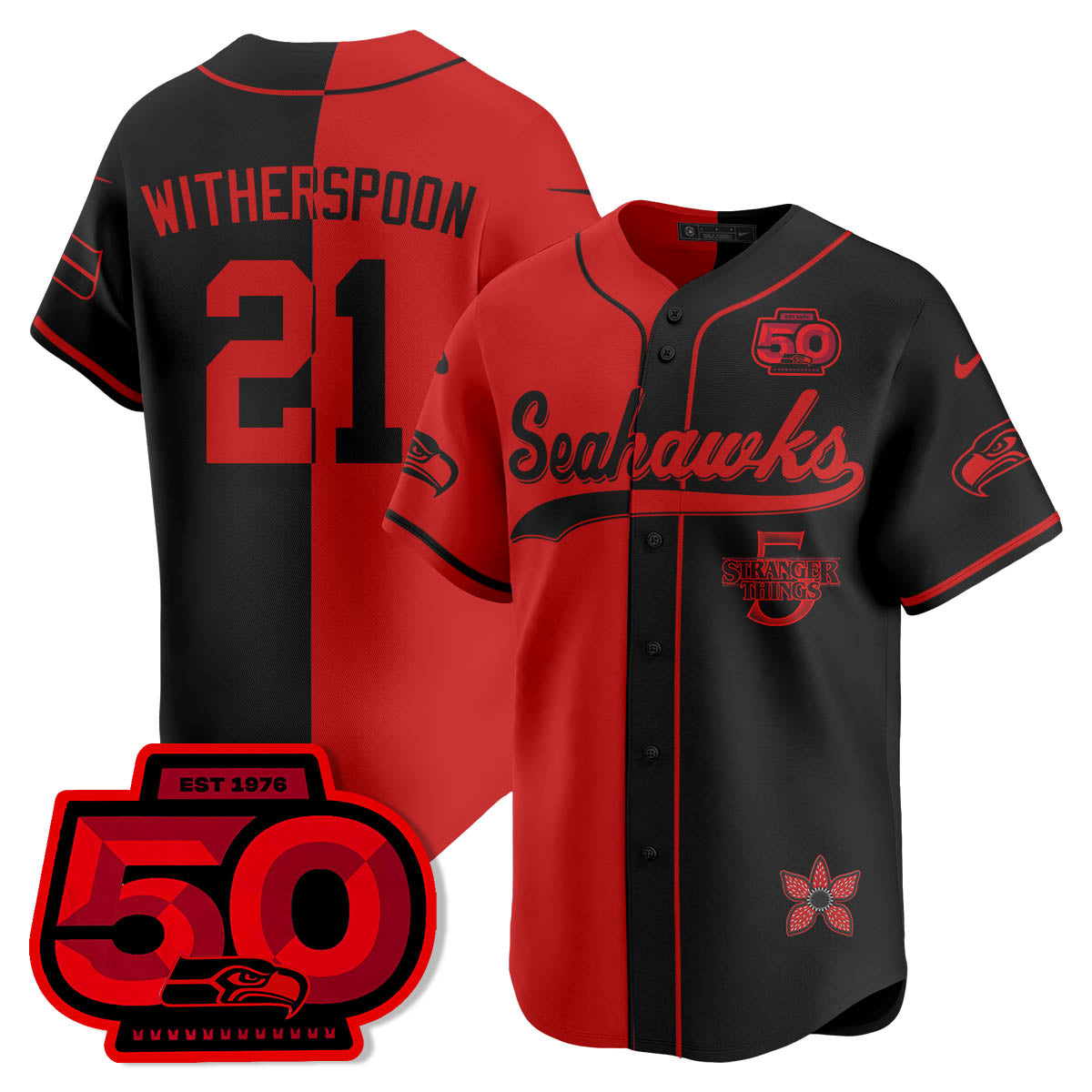 SEA Stranger Things Vapor Limited Baseball Jersey - All Stitched-DTD