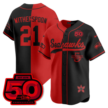SEA Stranger Things Vapor Limited Baseball Jersey - All Stitched-DTD