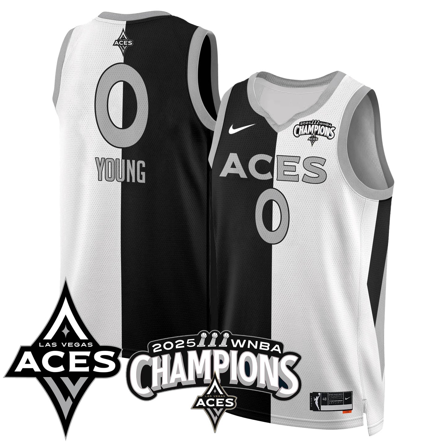 Las Vegas Aces 2025 WNBA Championship Jersey - All Stitched-DTD
