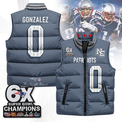 NE 6-Time Champions Unisex Puffer Vest-DTD