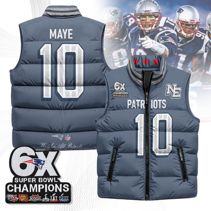 NE 6-Time Champions Unisex Puffer Vest-DTD