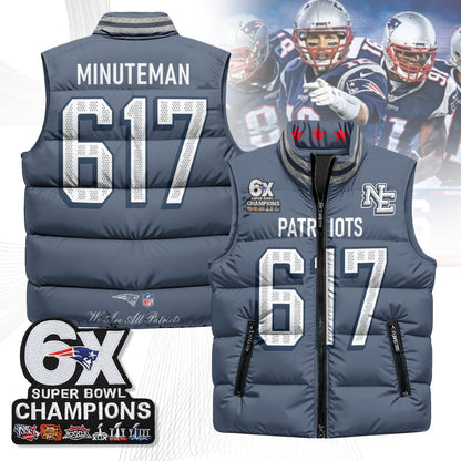 NE 6-Time Champions Unisex Puffer Vest-DTD