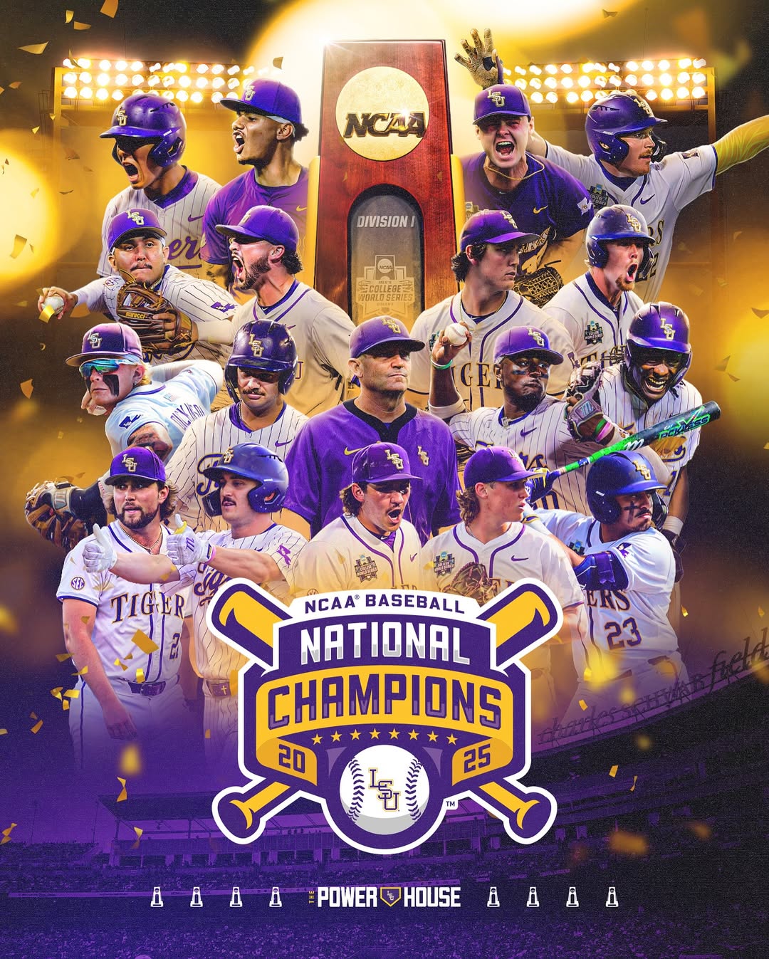 LSU 2025 World Series Champions Limited Jersey - All Stitched-DTD