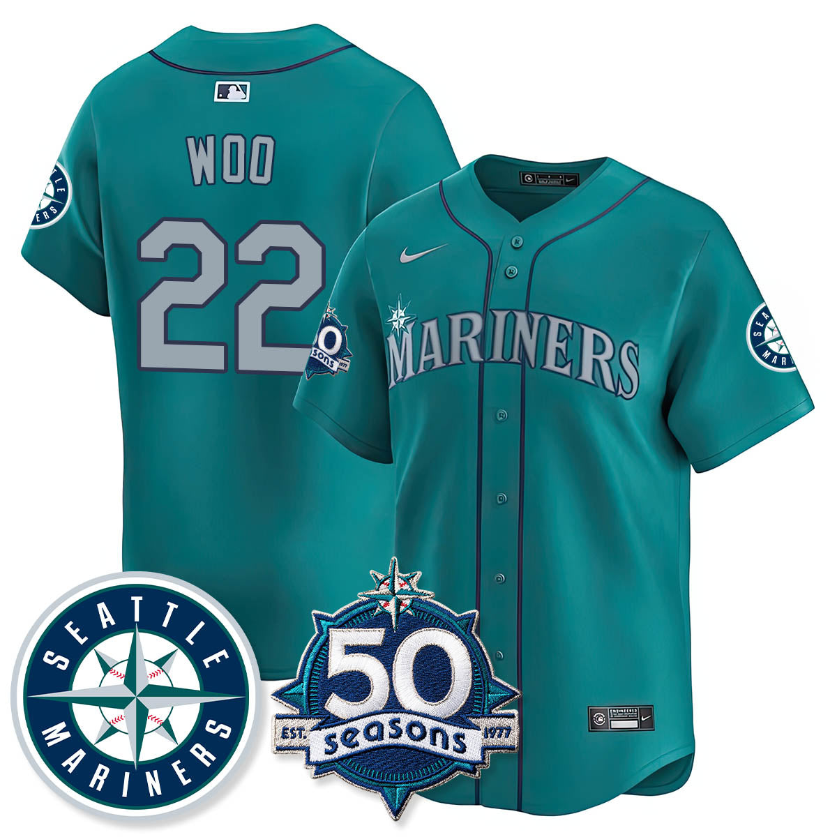 SEA Vapor Premier Limited Jersey - 50th Anniversary - All Stitched-DTD