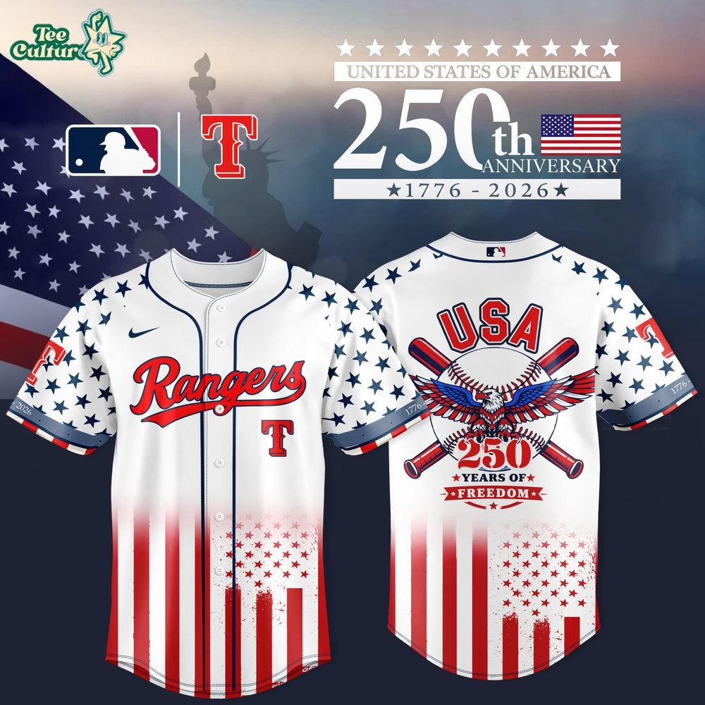 TEX 250th Anniversary of the United States 2026 Baseball Jersey Edition - Printed-DTD