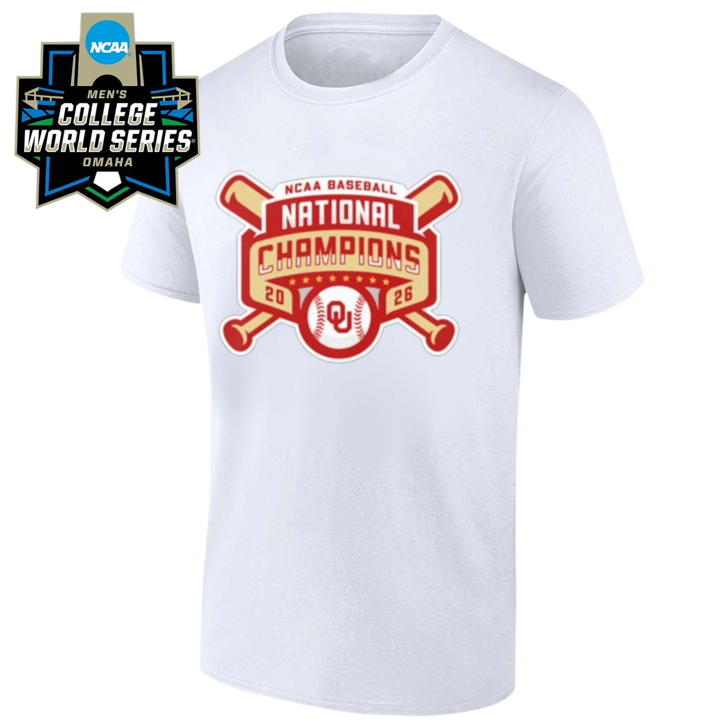OU 2026 NCAA Men’s Baseball National Champions One Side T-Shirt V2-DTD
