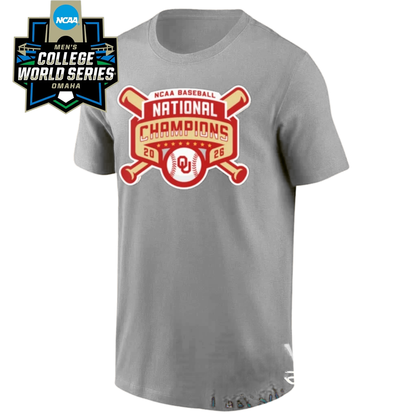 OU 2026 NCAA Men’s Baseball National Champions One Side T-Shirt V2-DTD