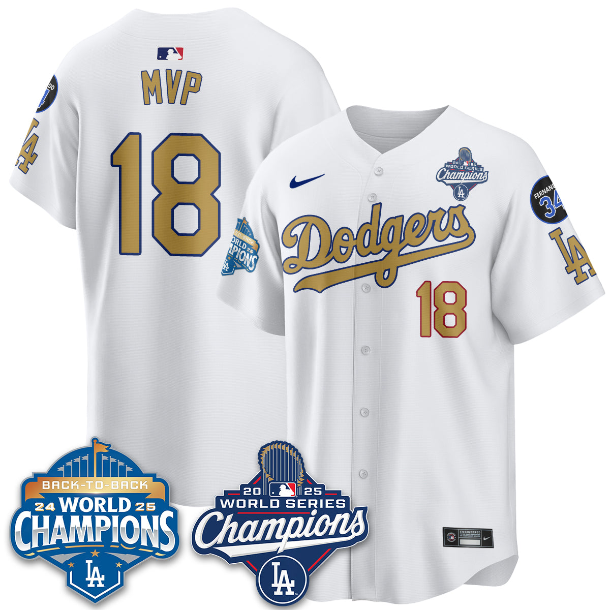 LAD 2025 World Series Champions Jersey - All Stitched-DTD