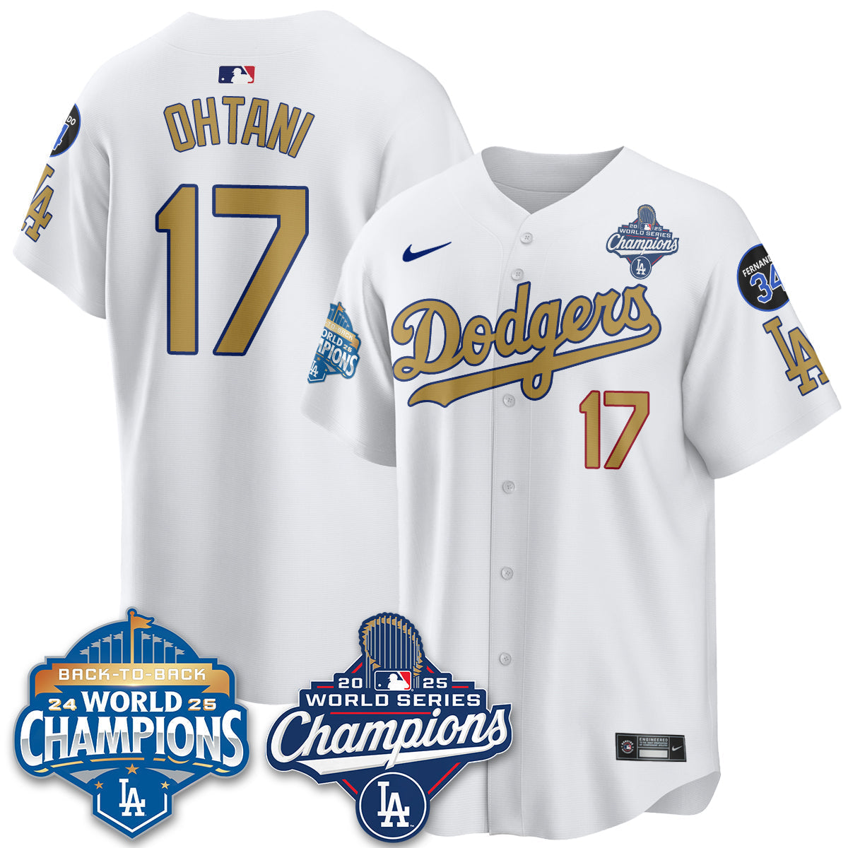 LAD 2025 World Series Champions Jersey - All Stitched-DTD