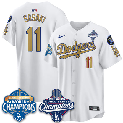 LAD 2025 World Series Champions Jersey - All Stitched-DTD