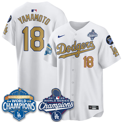 LAD 2025 World Series Champions Jersey - All Stitched-DTD
