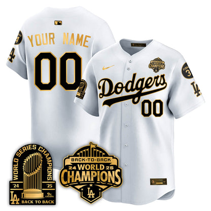 Custom LAD 2025 World Series Champions Jersey - 9x Champs - All Stitched-DTD