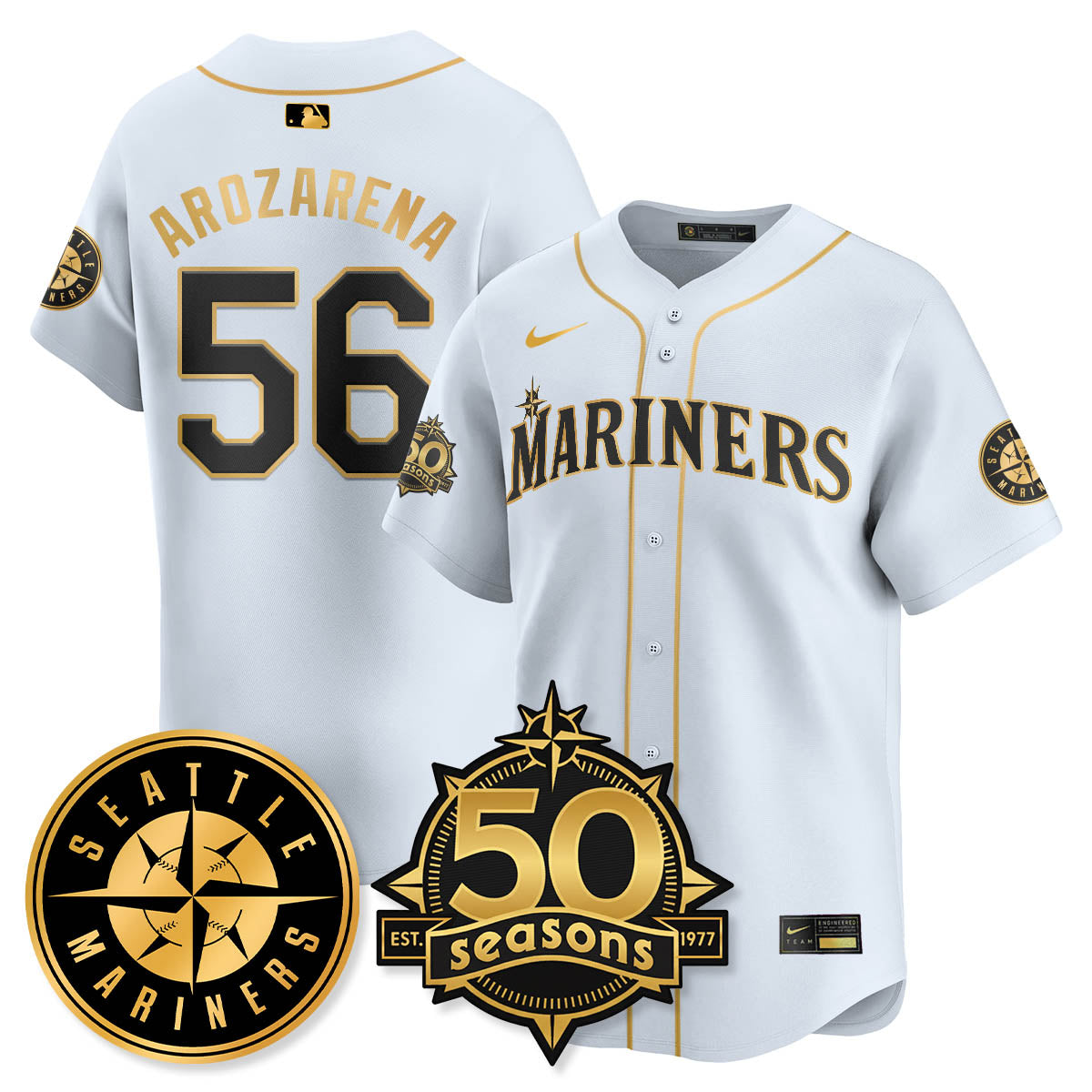 SEA Vapor Premier Limited Jersey - 50th Anniversary - All Stitched-DTD