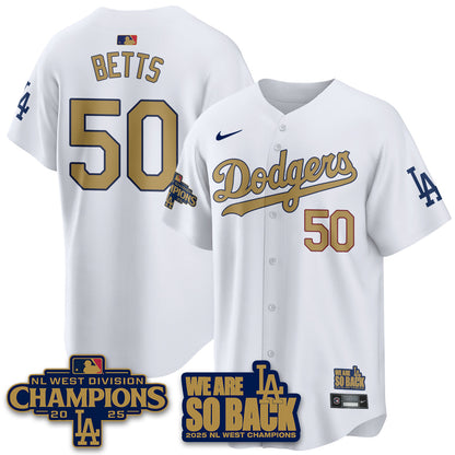 LAD 2025 NL West Division Champions Jersey - All Stitched-DTD