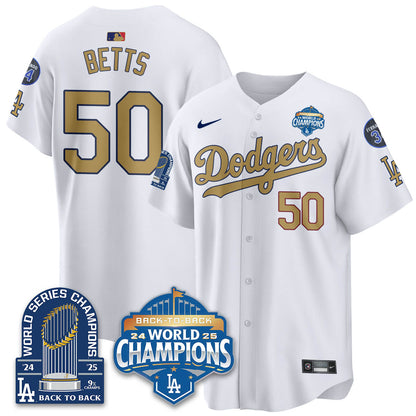 LAD 2025 World Series Champions Jersey - 9x Champs - All Stitched-DTD