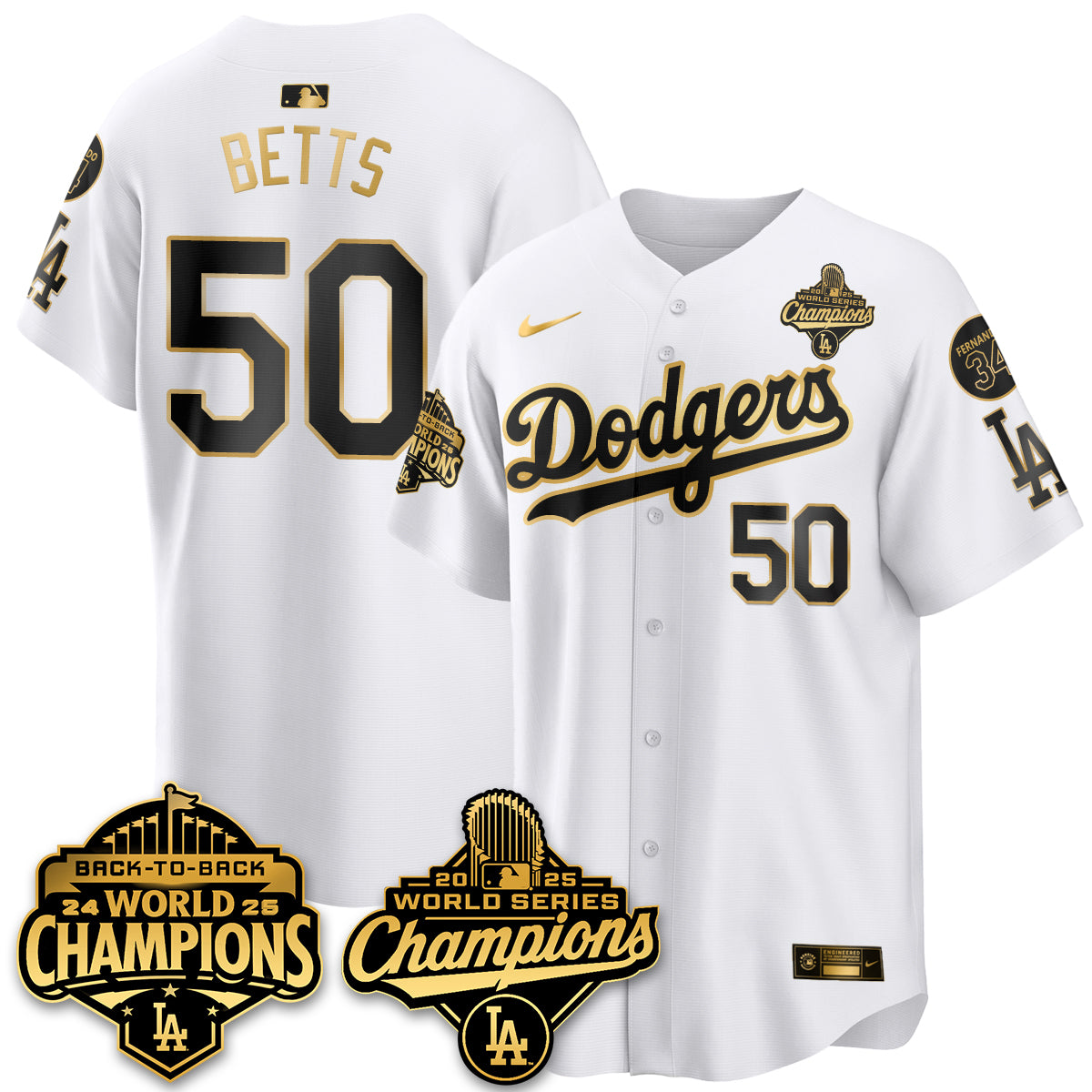 LAD 2025 World Series Champions Jersey - All Stitched-DTD