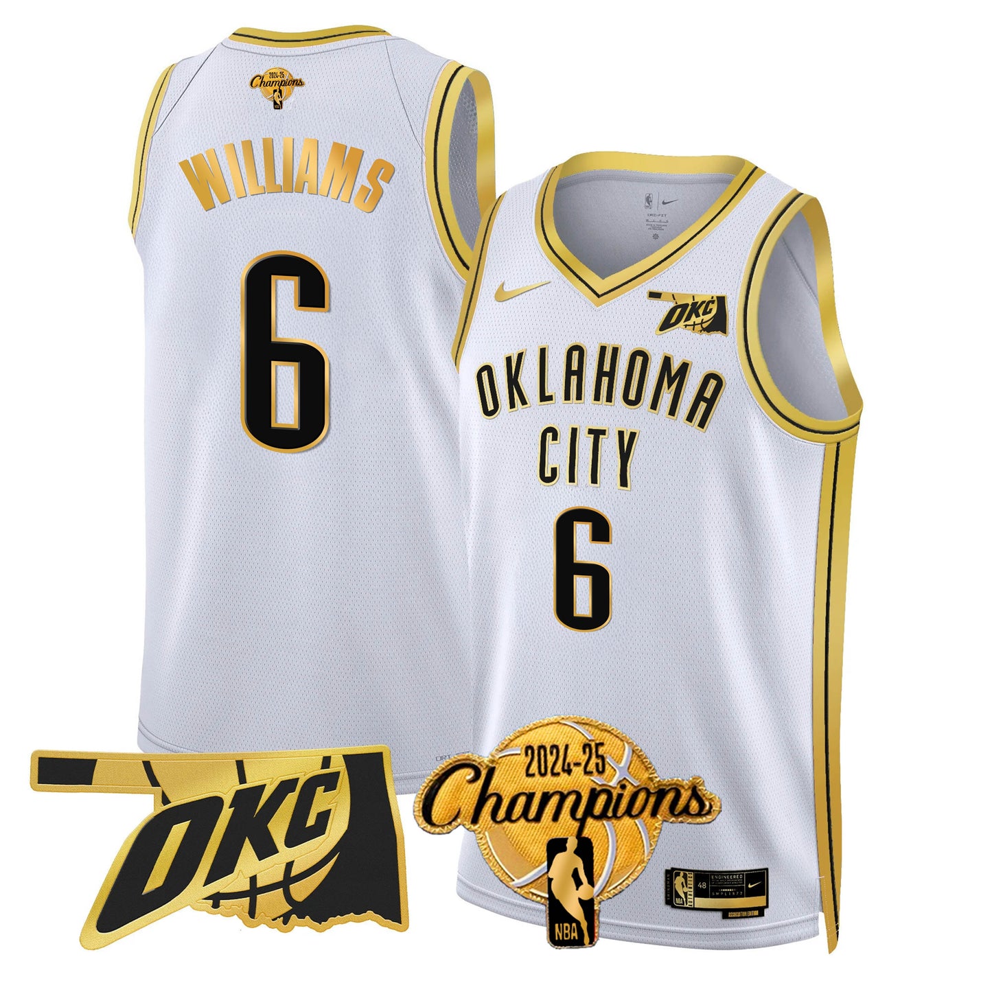 OKC 2024-25 Champions Jersey - All Stitched-DTD
