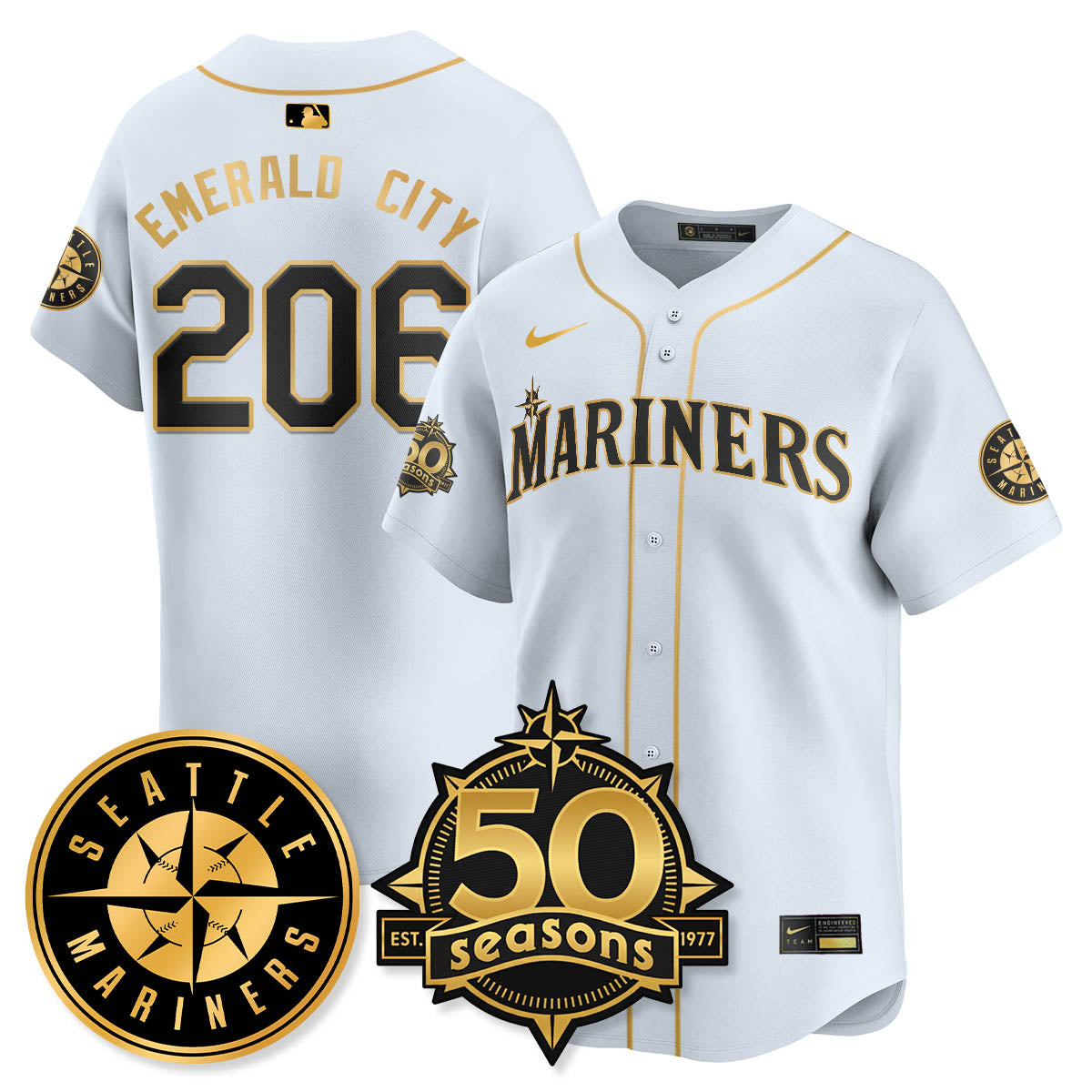 SEA Vapor Premier Limited Jersey - 50th Anniversary - All Stitched-DTD