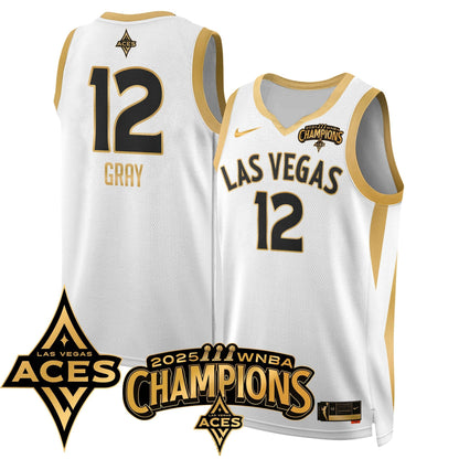 Las Vegas Aces 2025 WNBA Championship Jersey - All Stitched-DTD