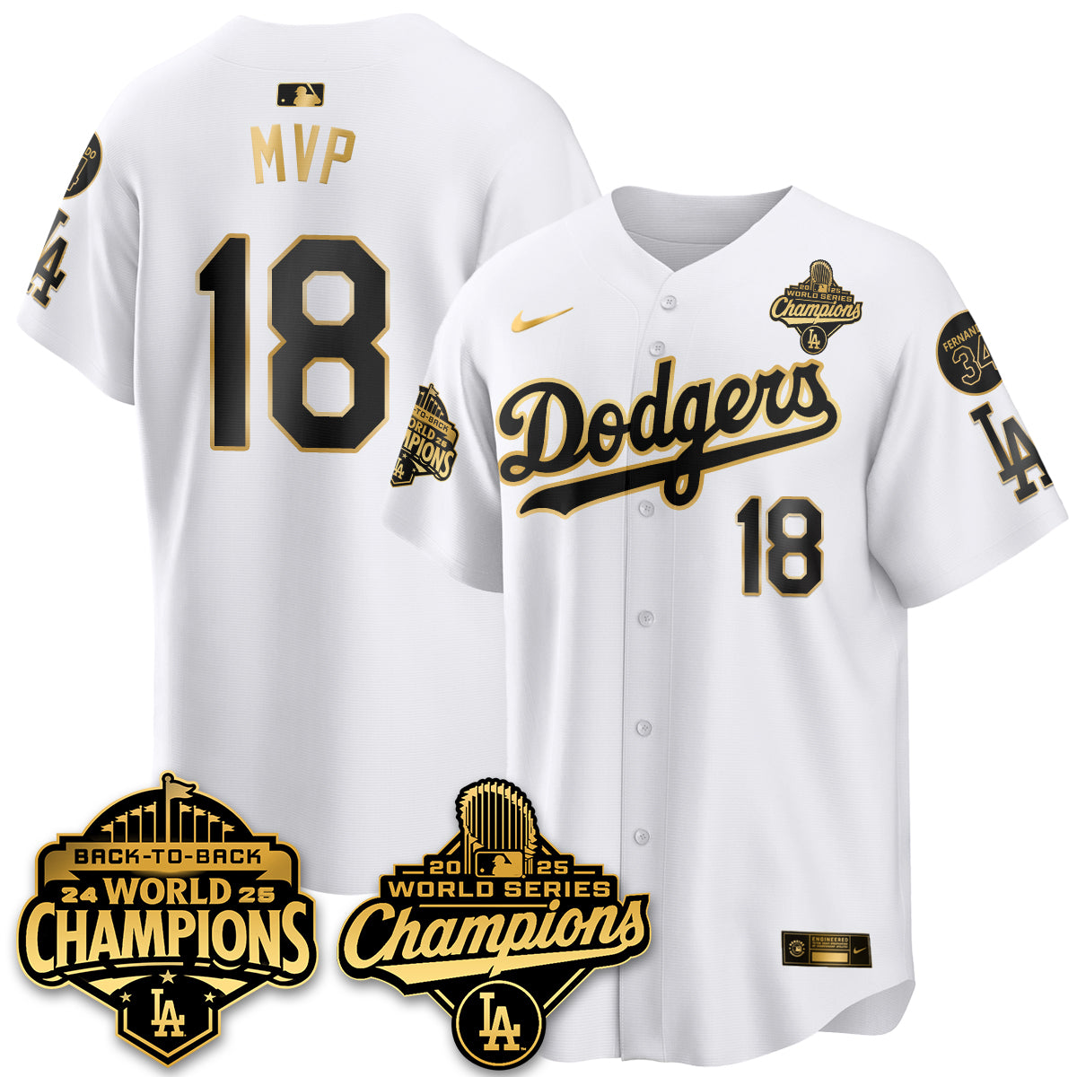 LAD 2025 World Series Champions Jersey - All Stitched-DTD